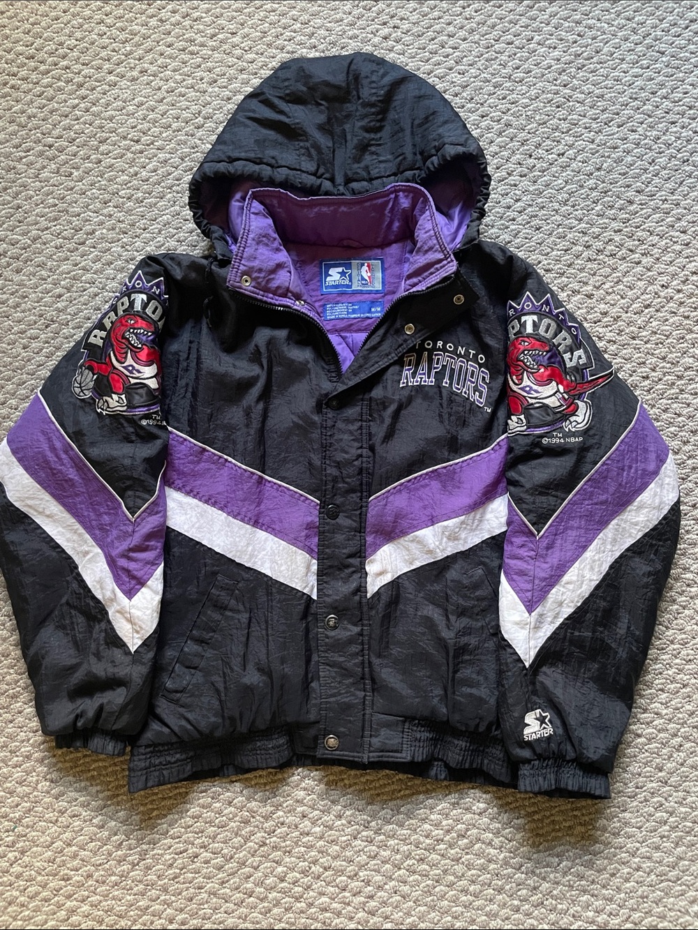 Vintage Toronto Raptors Starter nba zip up jacket